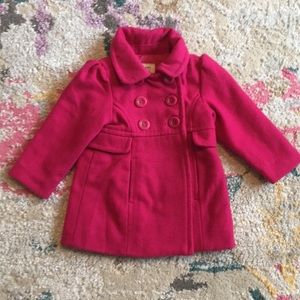 Raspberry Pea Coat